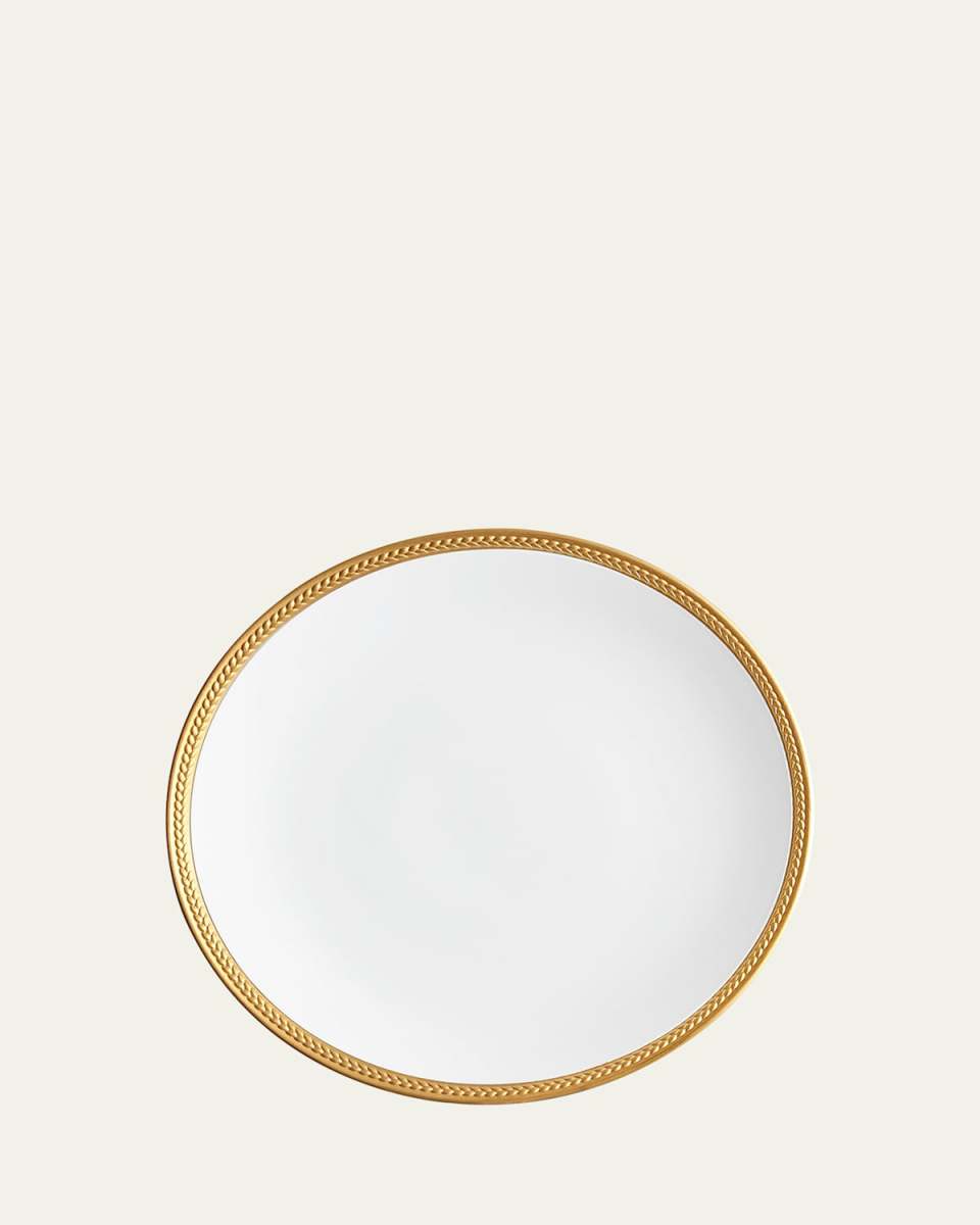 Soie Tressee 24K Gold-Plated Dinner Plate